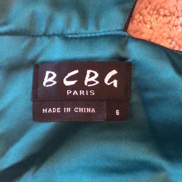 BCBG Paris Emerald Green / Black Dress - Picture 4 of 10